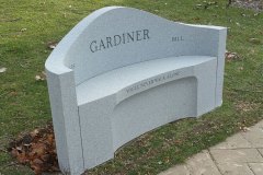 Carved Stone Granite Bench Memorials Cleveland Ohio