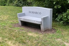 Carved Stone Granite Bench Memorials Cleveland Ohio