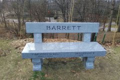 Carved Stone Granite Bench Memorials Cleveland Ohio