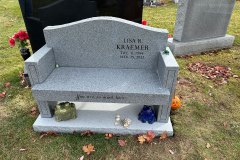 Carved Stone Granite Bench Memorials Cleveland Ohio