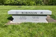 Carved Stone Granite Bench Memorials Cleveland Ohio