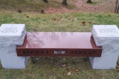 Carved Stone Marble Bench Memorials Cleveland Ohio