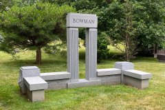 Carved Stone Marble Bench Memorials Cleveland Ohio