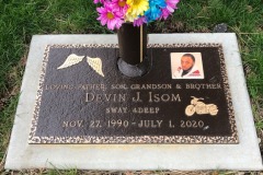 Isom - Bronze  Memorials, Monuments, Plagues for grave markers in Cleveland Ohio