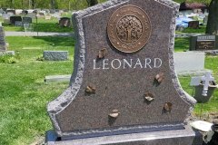 Leonard - Bronze  Memorials, Monuments, Plagues for grave markers in Cleveland Ohio