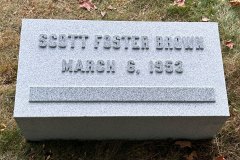 Hand Carved Granite Lettering Cleveland  Ohio - Brown