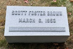 Hand Carved Lettering in Granite - Cleveland  Ohio - Brown