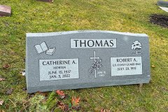 Individual & Companion memorials  in Cleveland, Ohio-Thomas