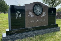 Upright Cemetery Monuments Gravestones Memorials Makers in Cleveland, Ohio-Antonelli