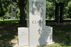 Upright Cemetery Monuments Gravestones Memorials Makers in Cleveland, Ohio-Clark