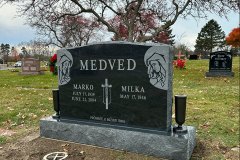 Upright Cemetery Monuments Gravestones Memorials Makers in Cleveland, Ohio-Medved1