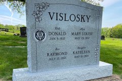 Upright Cemetery Monuments Gravestones Memorials Makers in Cleveland, Ohio-Vislosky