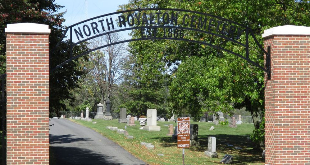 photo of entrance to North Royalton Ohio Cemetery
