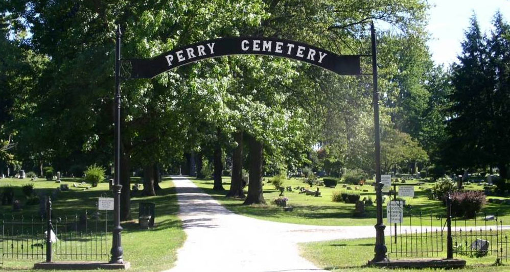 photo of entrance at Perry Township Ohio Cemetery