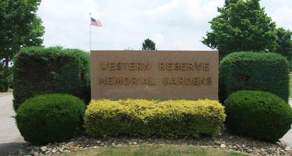 photo of entrance of Western Reserve Memorial Gardens